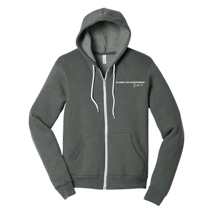 Wardlaw Hartridge Full Zip Grey Hooded Sweatshirt Adult