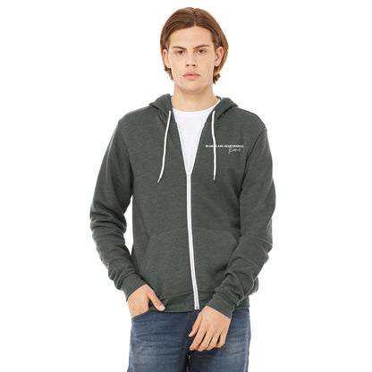 Wardlaw Hartridge Full Zip Grey Hooded Sweatshirt Adult
