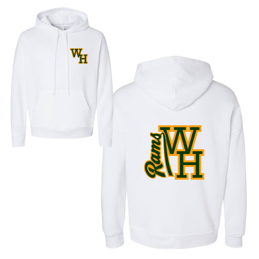 WH RAMS White Pullover Hoodie Youth & Adults
