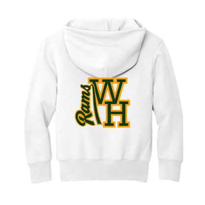 WH RAMS White Pullover Hoodie Youth & Adults