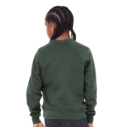 Premium Crew Neck Sweatshirt Youth Green