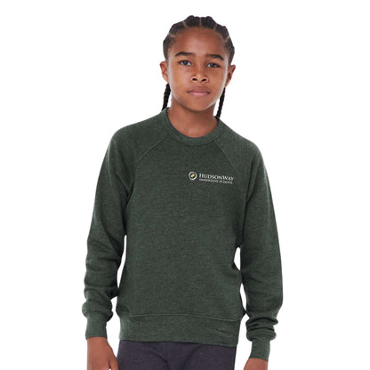 Premium Crew Neck Sweatshirt Youth Green